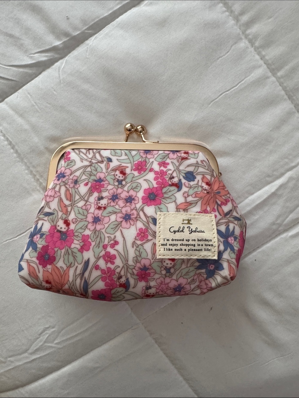 Sanrio x Liberty Fabrics Kiss-Lock Floral Frame Pouch - Limited Edition